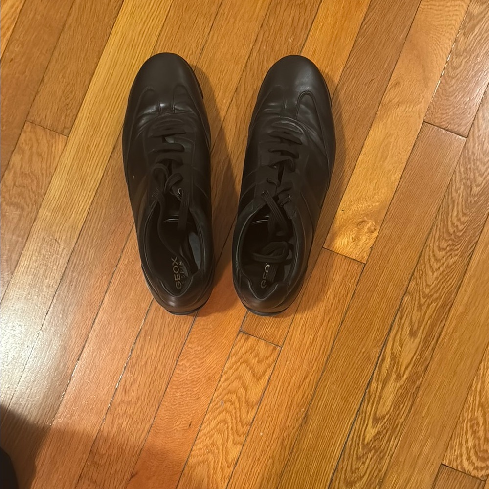 Geox Black Oxfords Classic Casual Shoes